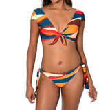Aima Dora Swimwear Wrap Crop Top Tops XS / CHAMAREL