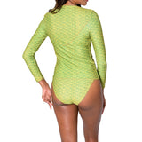 Aima Dora Swimwear Zip Up Long Rash Guard - UPV 50+ sun protection Active