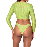 Aima Dora Swimwear Zip Up Short Rash Guard - UPV 50+ sun protection Active