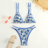 Ella || Bikini Women's Printed Split Swimsuit