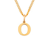 Beach Luxe 26 Letters All-Match 14K Stainless Steel Necklace Necklace