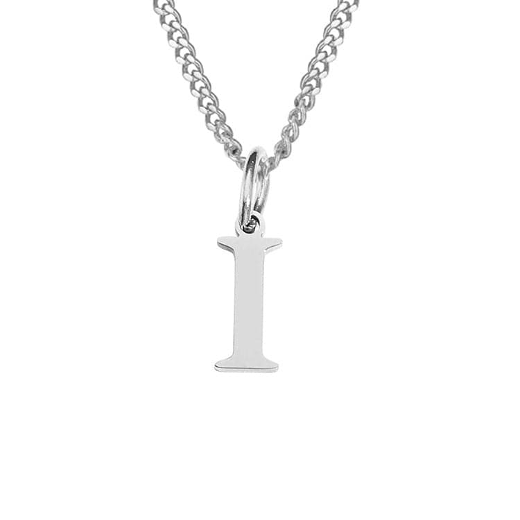 Beach Luxe 26 Letters All-Match 14K Stainless Steel Necklace Necklace I Stainless Steel Color