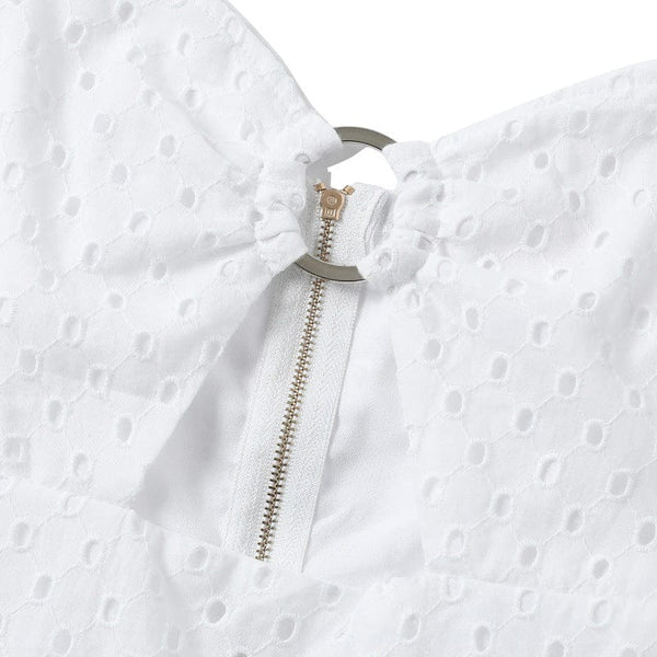 Beach Luxe Cotton linen short sleeve dress