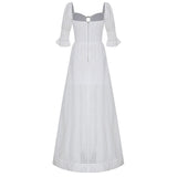 Beach Luxe Cotton linen short sleeve dress