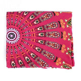Beach Luxe MANDALA RED ROUND BEACH BLANKET default