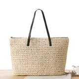 Beach Luxe Summer Vacation Beach Bag Leisure Female Bag Accessories Light beige