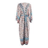 Beach Luxe Women's Fashion Print Beach Dress Bikini Cover-up Picture color / One size
