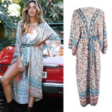 Beach Luxe Women's Fashion Print Beach Dress Bikini Cover-up Picture color / One size