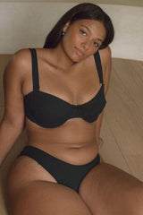 Montce | Black Rib Lulu Bikini Bottom