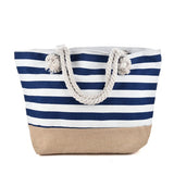 Striped Beach Bag Casual Large Capacity Women Shoulder Bags