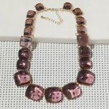 Geometric Candy Clavicle Necklace And Earrings