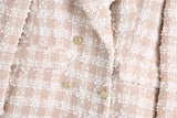 Double Breasted Check Blazer