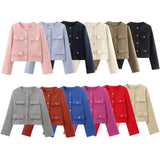 Round Neck Casual Style Blazer