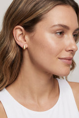 Água Teardrop Studs