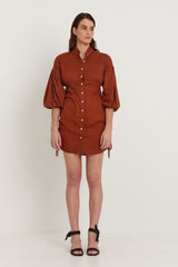 BLAIR DRESS - RED CLAY