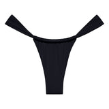 Montce Black Rib Sandra Bikini Bottom Bikini Bottom