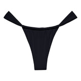 Montce Black Rib Sandra Bikini Bottom Bikini Bottom