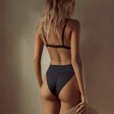 Montce Black Rib Tamarindo Bikini Bottom Bikini Bottom