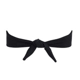Montce Black Rib Tori Bandeau Bikini Top Bikini Top