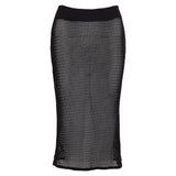 Montce Montce | Black Crochet Slip Skirt Skirt