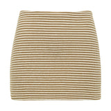 Montce Neutral Stripe Micro Skirt Skirt