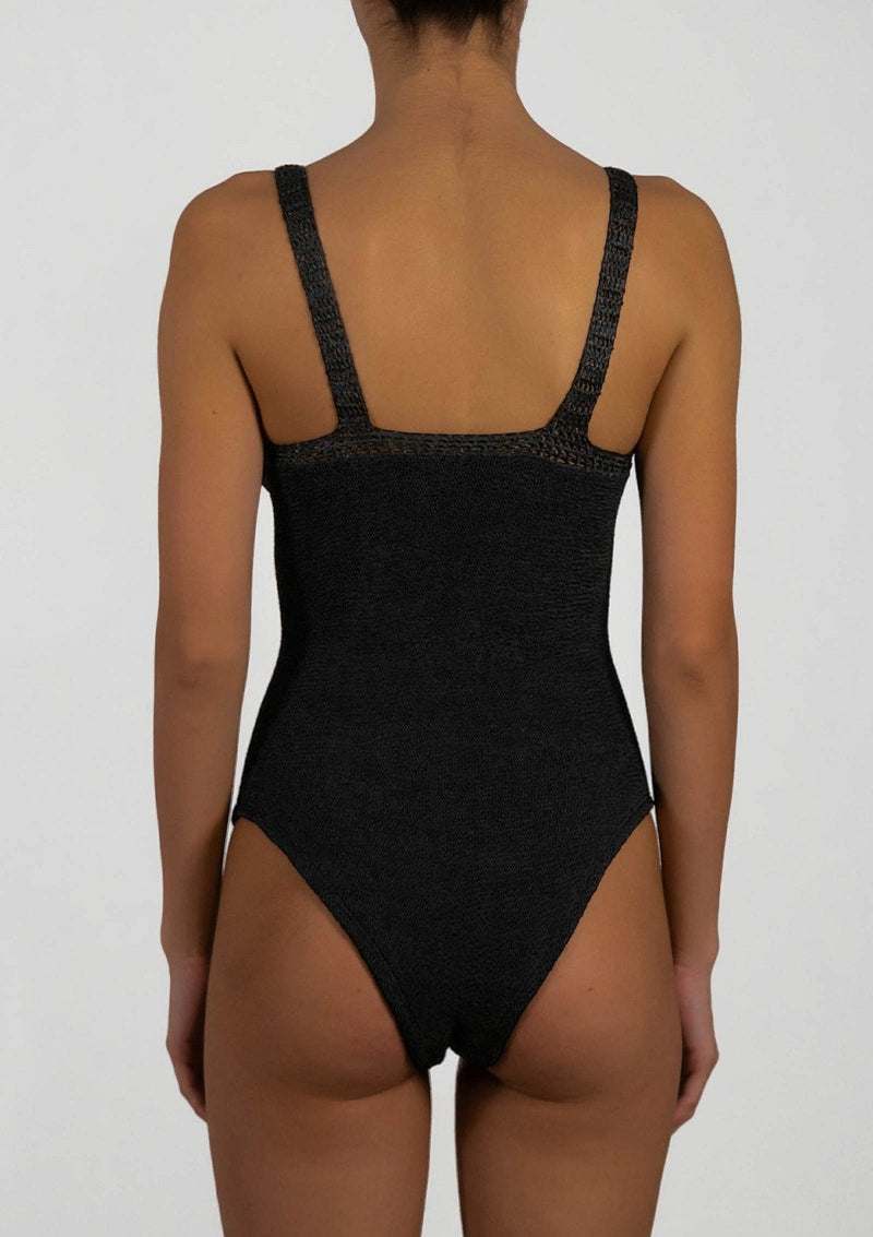 PARAMIDONNA | Emotional and cool swimwear and beachwear brand One piece swimsuit Sasa Black One size