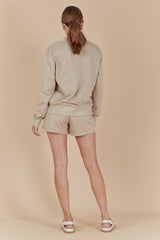 TATE SHORT - DARK ALMOND