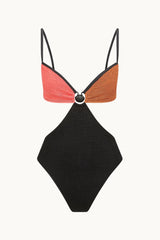 LORNE MAILLOT CORAL ESPRESSO NOIR