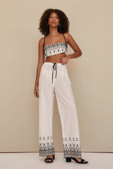 MAJE PANT EMBROIRED