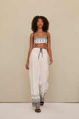 MAJE PANT EMBROIRED