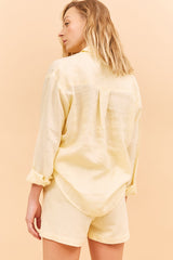 BEFORE ANYONE ELSE BAE | DAHLIA LINEN SHORTS - SUNLIGHT Shorts