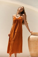 BEFORE ANYONE ELSE JASMINE DRESS - ORANGE CLAY Dress