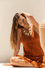 BEFORE ANYONE ELSE JASMINE DRESS - ORANGE CLAY Dress