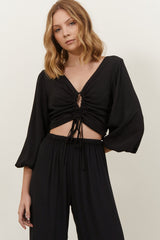 BEFORE ANYONE ELSE LUCY TOP - BLACK Apparel & Accessories