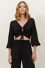 BEFORE ANYONE ELSE LUCY TOP - BLACK Apparel & Accessories