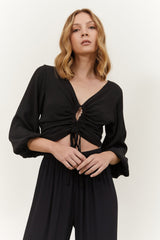 BEFORE ANYONE ELSE LUCY TOP - BLACK Apparel & Accessories