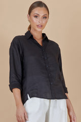 BEFORE ANYONE ELSE MALLOW SHIRT - BLACK