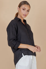 BEFORE ANYONE ELSE MALLOW SHIRT - BLACK