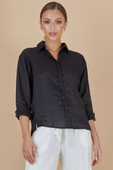 BEFORE ANYONE ELSE MALLOW SHIRT - BLACK