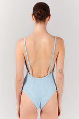 BEFORE ANYONE ELSE SUMMI KNIT BODYSUIT - BLUE OCEAN