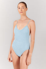 BEFORE ANYONE ELSE SUMMI KNIT BODYSUIT - BLUE OCEAN