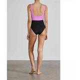 Bondi Born MARLEY ONE PIECE - BLACK/FLAMINGO One Piece
