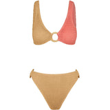 CLEONIE Cleonie | OCEANIA KINI MULTI bikini top BUTTER CORAL / GODDESS