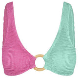 CLEONIE Cleonie | OCEANIA KINI MULTI bikini top MAGENTA MINT / DELICATE