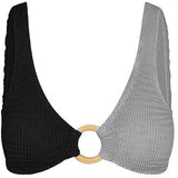 CLEONIE Cleonie | OCEANIA KINI MULTI bikini top NOIR CLOUD / DELICATE