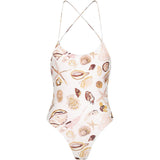 CLEONIE ITALIANO FINE LINE SEASHELL MAILLOT