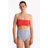 CLEONIE MAUI MAILLOT One Piece ONE SIZE / CORAL CLOUD GREY