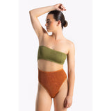 CLEONIE MAUI MAILLOT One Piece ONE SIZE / MOSS ESPRESSO