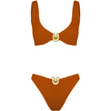 CLEONIE MIAMI KINI SOLID (all colours) ESPRESSO / DELICATE