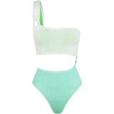 CLEONIE SHELL MAILLOT MULTI One Piece ONE SIZE / SHERBERT MINT AND MINT